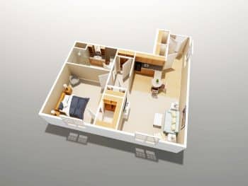 Beach House Assisted Living & Memory Care Floor Plan - Coral